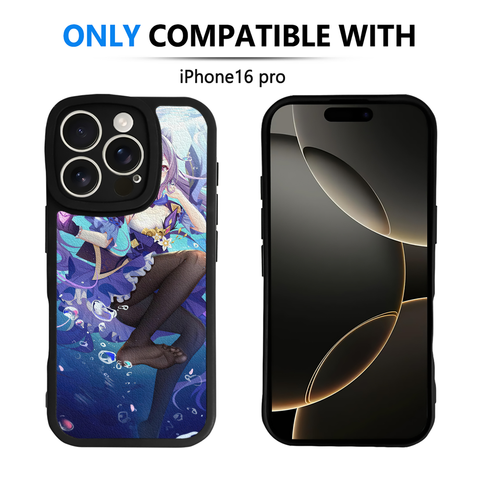 げんし神 genshin 【iPhone 16シリーズ対応】シリコンスマホケース（レザー調） 材質：シリコン